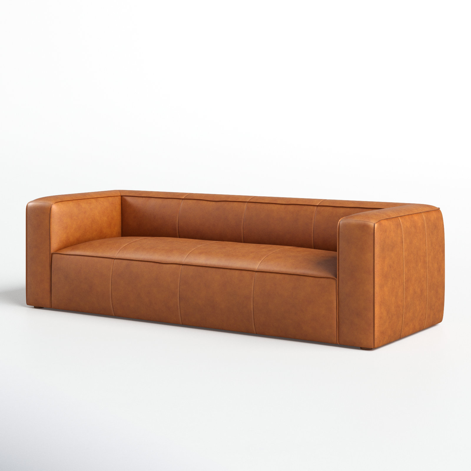 Piazza 95" Genuine Leather Sofa