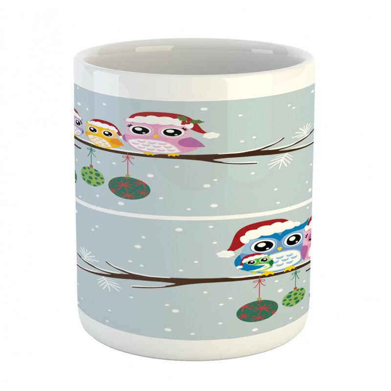 Grande tasse à café family hibou