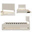 Lit plateforme tapissier charmant avec lit gigogne et 3 tiroirs-1837644473-1837644472