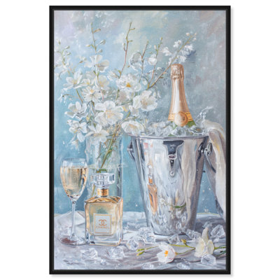 Illustration de mode sur toile Champagne Champagne