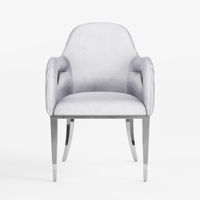 Chaise de salle à manger en velours Cooperton
