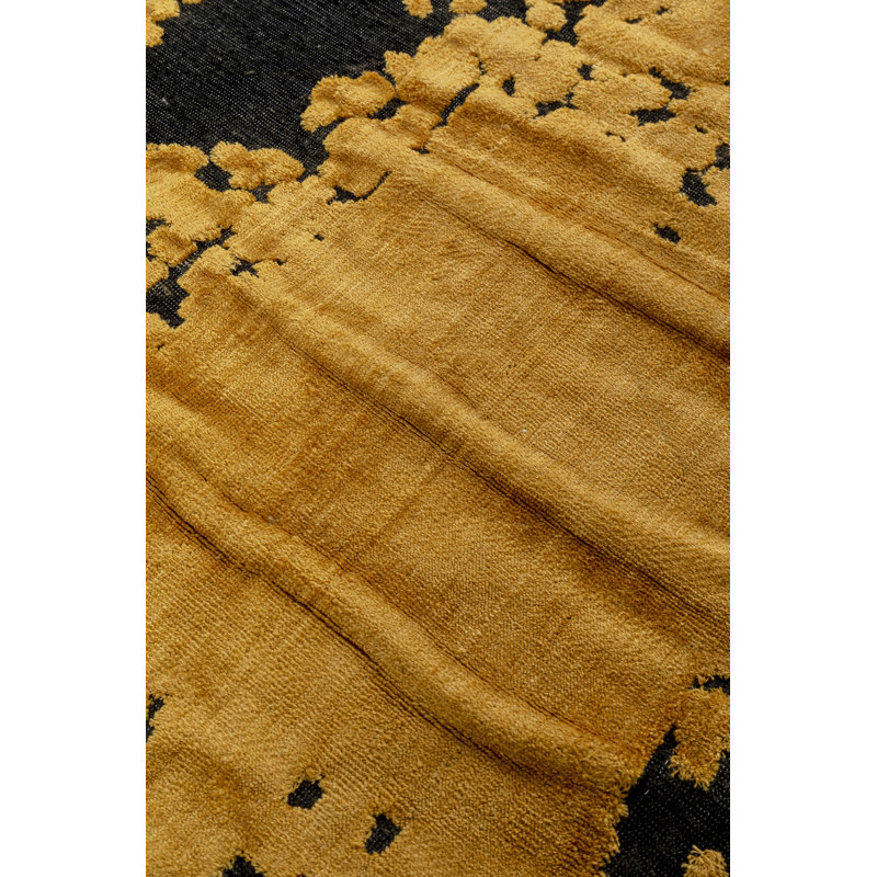 Yellow/Black Rug, Rectangular 170 x 240cm