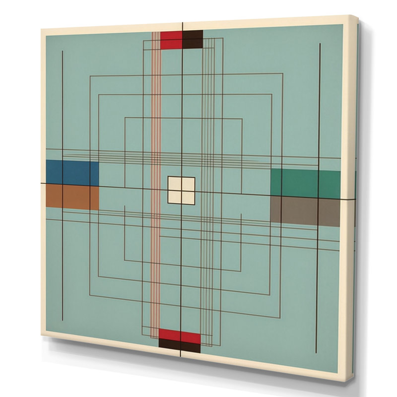 Impression rétro sur toile rétro Mid-century IV