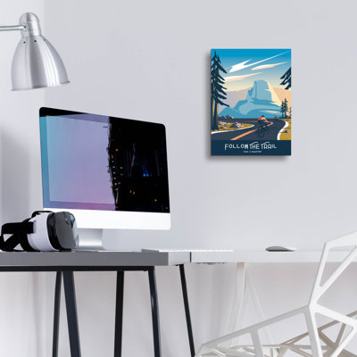 Art mural en verre Hokku Designs «Follow The Trail» par Omar Escalante