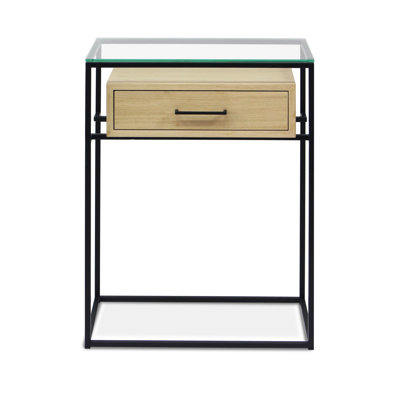 Damarii Glass Top End Table