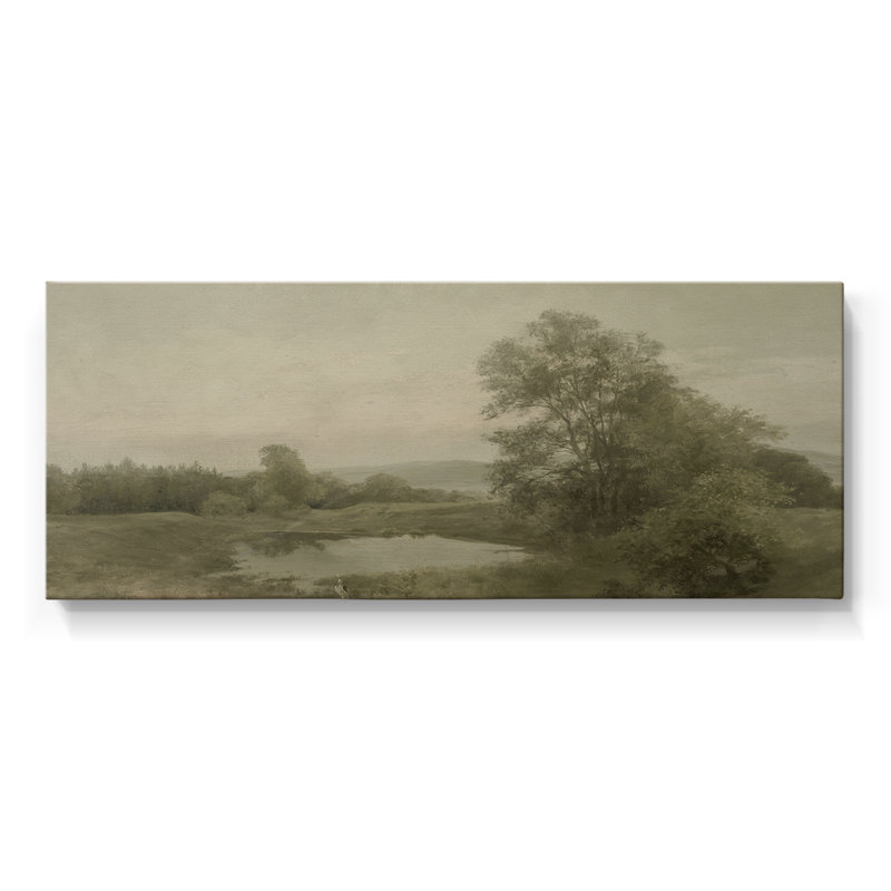 Série paysage - DCCCLV- Toile tendue avec châssis - Prêt à accrocher, H 12 po x l 30 po