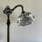 Jermyn Tiffany Floor Lamp White Baroque Style Lavender LED Bulb Included Gooseneck Adjustable 20"W*12"D*63"H