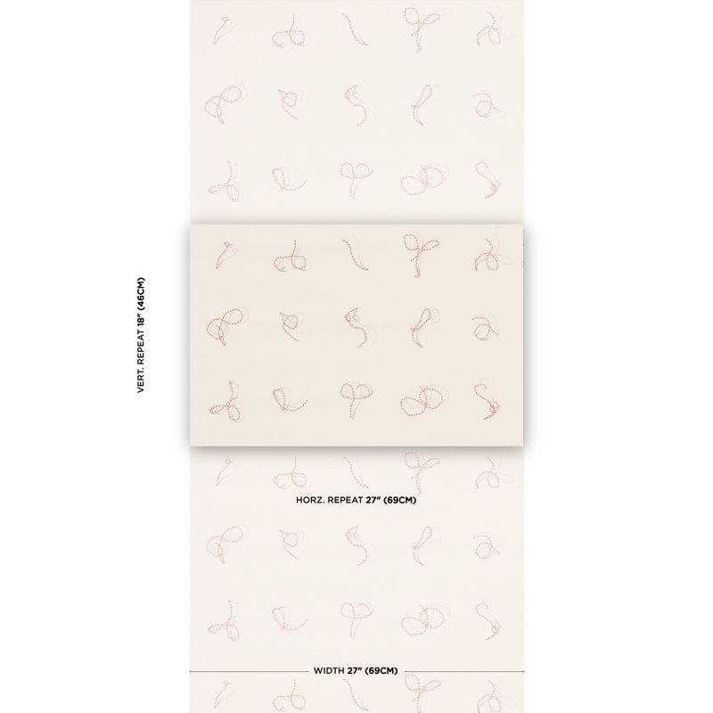 Papier peint Schumacher x Charlap Hyman & Herrero / Pilar Almon, Ivoire