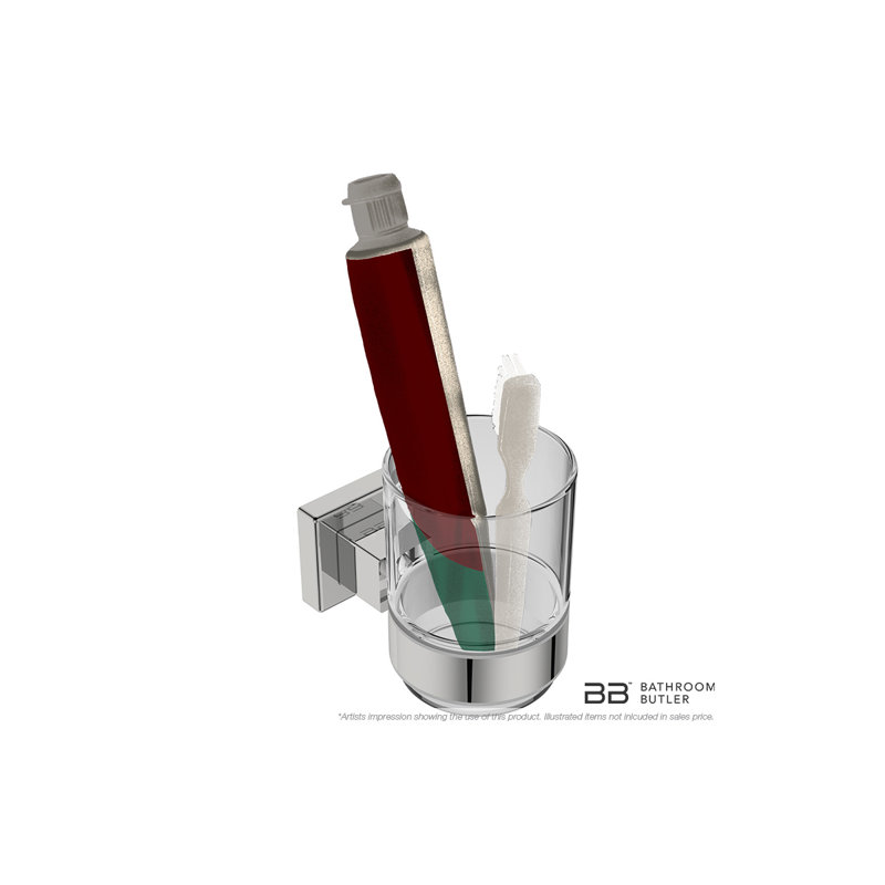 Verre 855 Series et porte-verre, Acier inoxydable poli