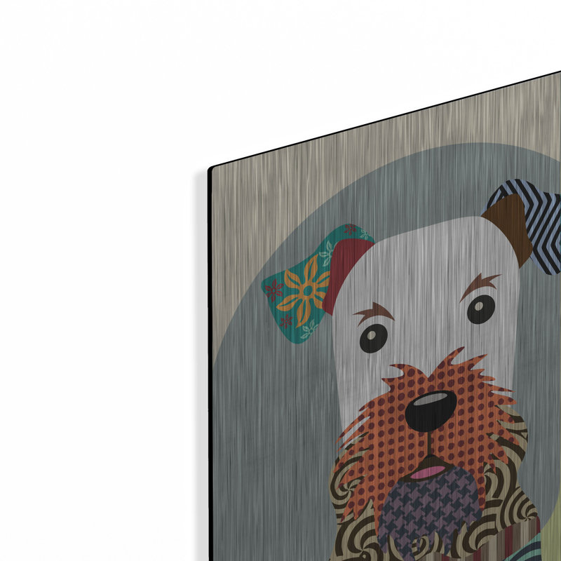 «Airedale Terrier Dog» par Lanre Adefioyue, H 16 po x l 12 po