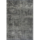Rapture Contemporary Savvy Charcoal Gray/Beige Gray Area Rug