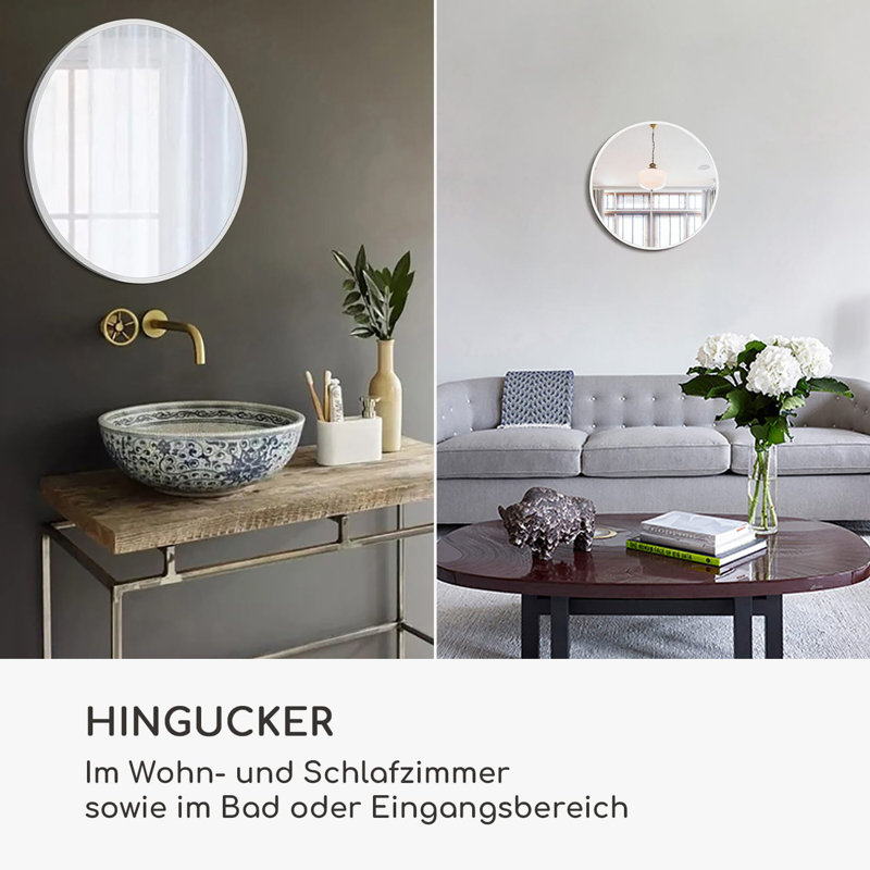 Metal Round Wall Mirror
