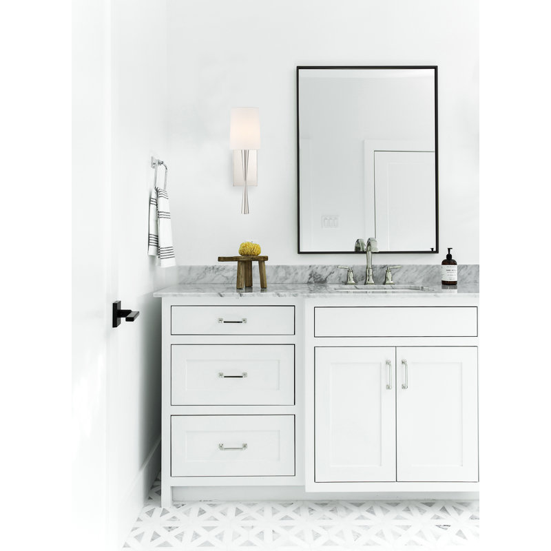 Averee 5.5" W 1-Light Dimmable Wallchiere, Polished Nickel