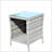 Stylish Outdoor Patio Wicker Coffee Table With Clear Tempered Glass Top For Durable And Elegant Garden Use