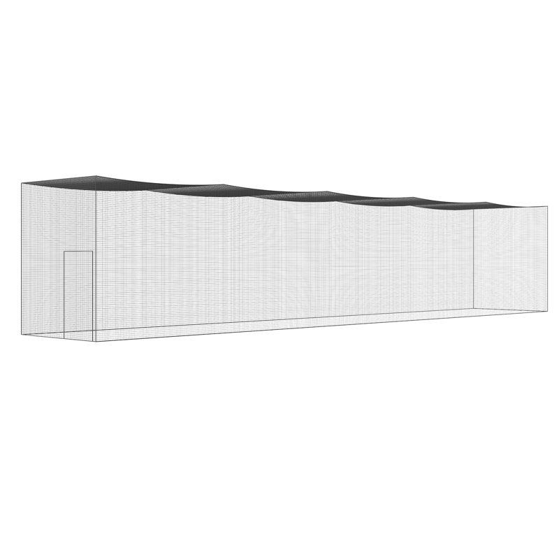 Filet de baseball frappé, filet d'entraînement professionnel de baseball frappant au frappeur, filet de pratique de cage de lancer portable avec porte et sac de transport, filet PE fermé robuste, 70 pi (filet seulement)