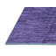 Tapis bleu en laine et en polyester tissé à la machine à motif géométrique-699248739