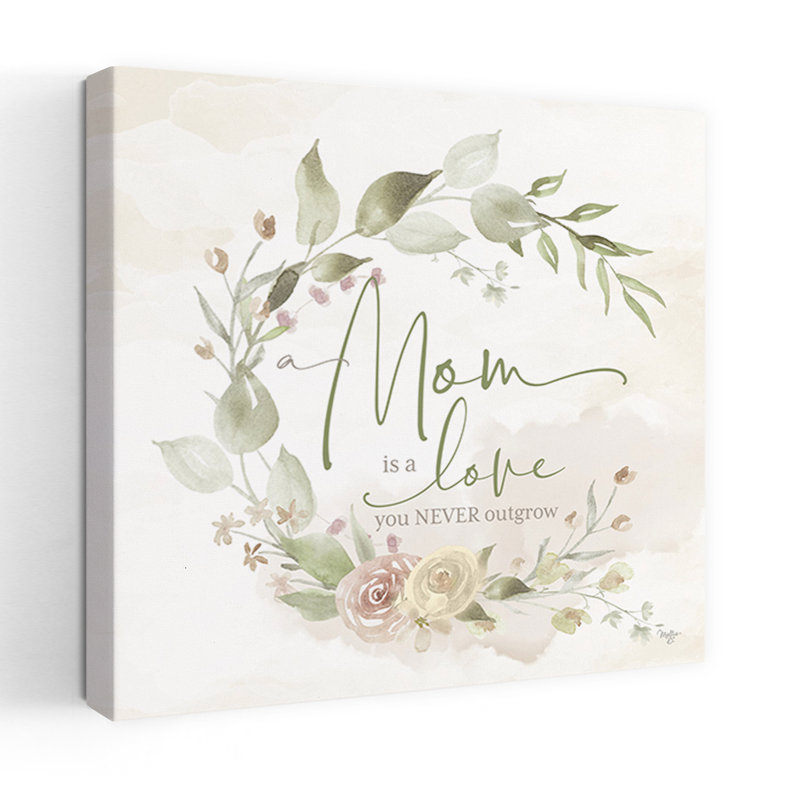 «Mom Is A Love… Contemporary Flower Art», H 24 po x l 24 po