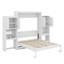 Grand lit mural avec coiffeuse et rangement-280187863