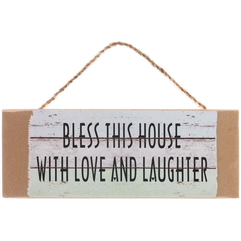 Bless This House Textual Art on Wood
