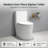 16" Seat Height Elongated One-Piece Ceramic Toilet, Dual Flush, 12" Rough-In, White