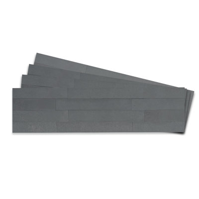 12-Sheets 6" X 24" Concrete Peel & Stick Mosaic Tile