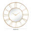 Horloge murale décorative en métal avec miroir central-243228798