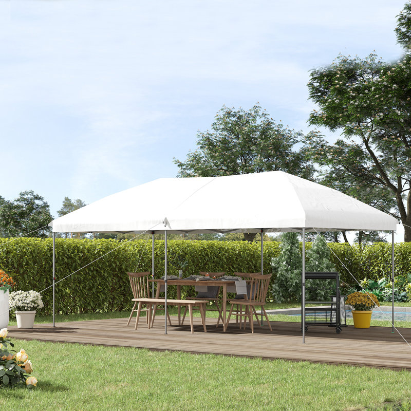 Outsunny 10' x 19' Pop Up Canopy with Easy Up Steel Frame
