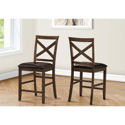 Transitional Upholstered Dining Chair, Set Of 2