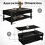 Louise 47.24" Rectangular Lift Top Coffee Table-1312416499