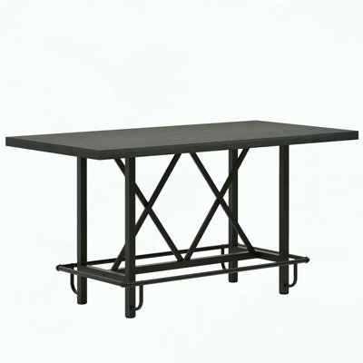 Rectangular Kitchen Table with Modern Rustic Style