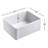 Floretta 27" L x 18" W Farmhouse Kitchen Sink with Sink Grid and Basket Strainer