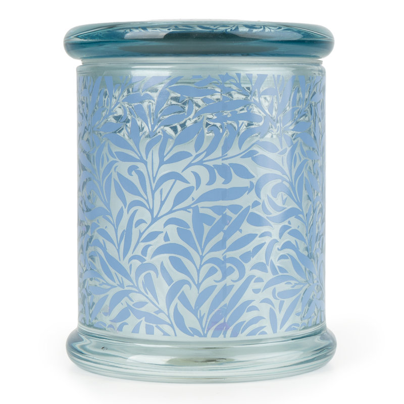 Woodsy Scented Jar Candle with Glass Holder