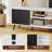 TV Stand with Swivel Mount for TV up to 70 Inch with LED Lights & Power Outlets, Height Adjustable, White