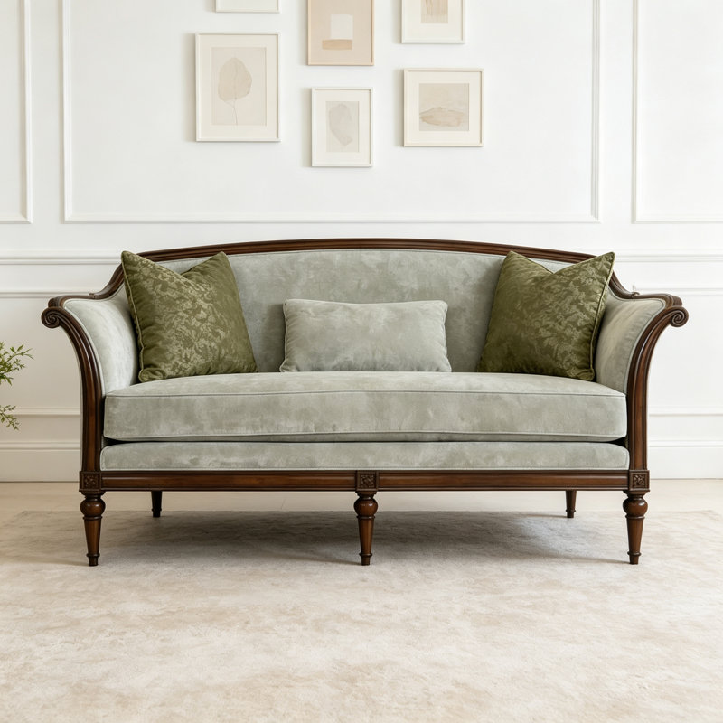American-style Light Luxury Grey Sofa