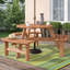 Walls 6 - Person Wood Patio Dining Set with Round Table