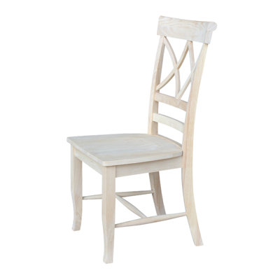 Chaise en bois massif Delfreda