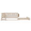 Double avec bibliothèque intégrée avec tablettes de rangement et petit escalier, rails de sécurité de haute qualité et gigogne, beige-1984364681-1984364904