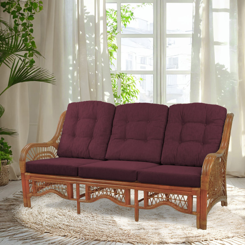 Anneelizabeth Upholstered 70'' Sofa, Dark Brown Polypropylene/Olefin