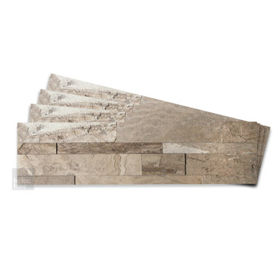 Carrelage mosaïque auto-adhésif en pierre naturelle 6 po x 24 po