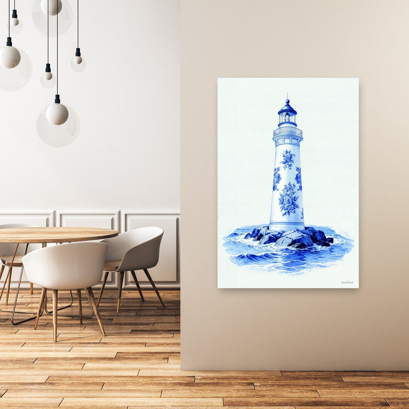 «Coastal Toile Leakouse», impression abstraite d'art mural côtier, H 48 po x l 32 po