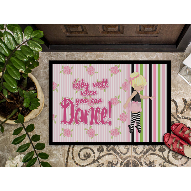 Rug, Blonde/Pink, 18"W x 27"L