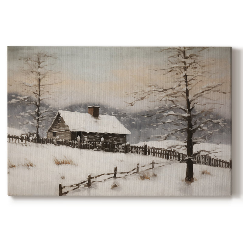 Paysage rétro - II, H 33 po x l 49 po x P 1,5 po, Toile tendue