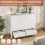 Commode 10 tiroirs, commode en bois moderne avec texture naturelle pour la chambre à coucher et le salon-284364709