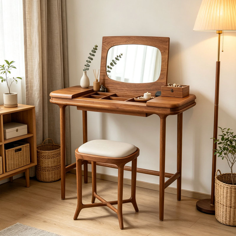 Petite coiffeuse de style italien, Brown