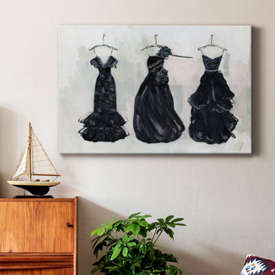 Toile tendue avec châssis de qualité supérieure Black & Bling II - prête à être accrochée
