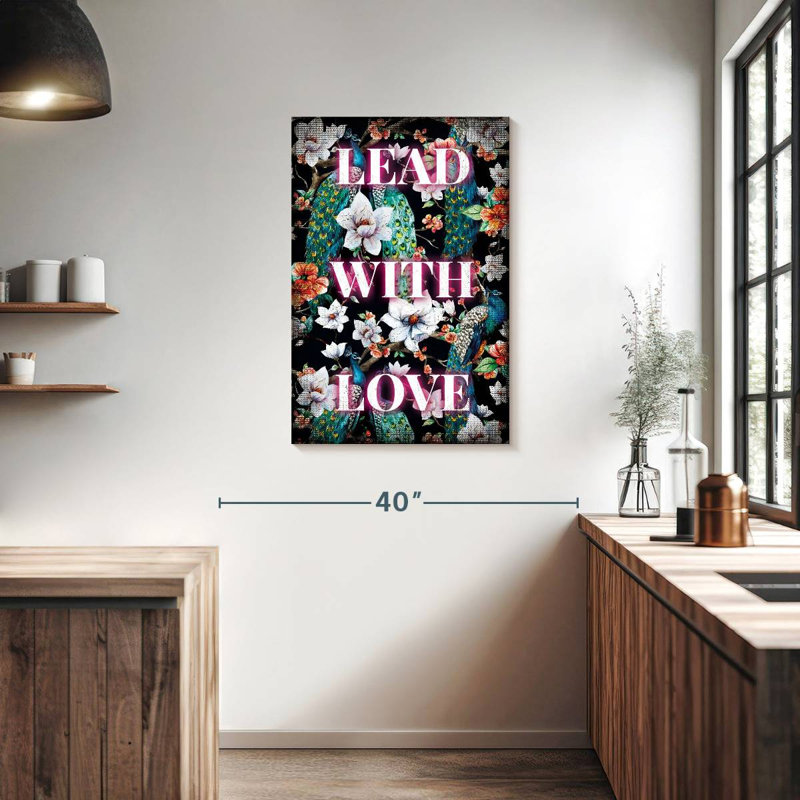 Tergel plomb avec amour typographie, H 36 po x l 24 po