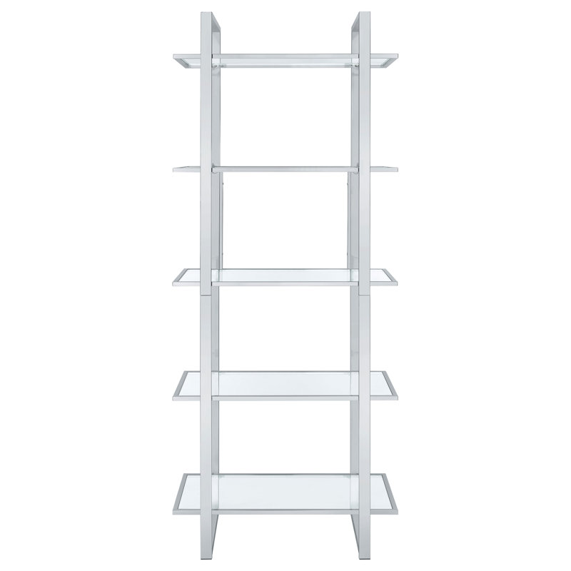 Philomene Etagere Bookcase, Chrome