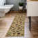 Ottohome Non-Slip Floral Area Rug For Living Room, Hallway, Entryway Rug, Beige