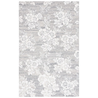 Panayiota Hand Tufted Wool, Viscose Floral Rug