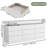 White 9 Drawers Dresser For Bedroom With Charging Station And LED Lights-1417162181